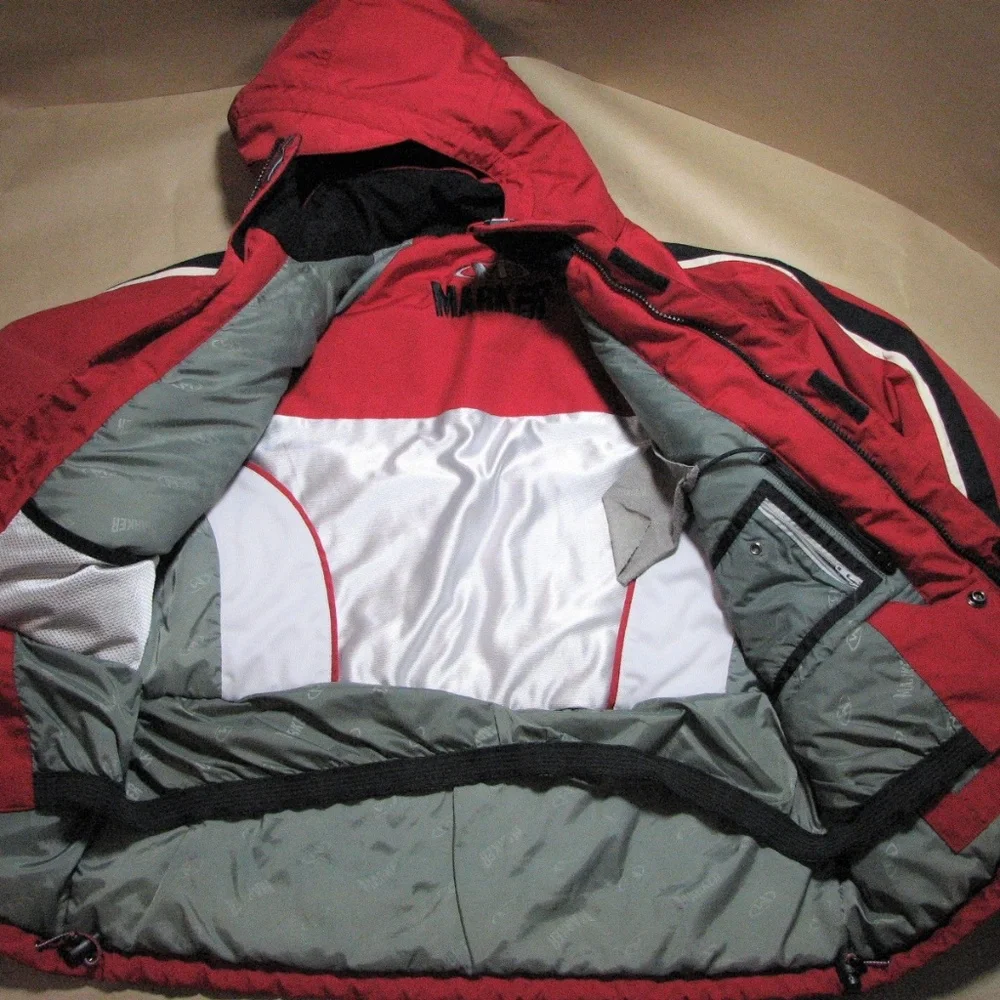 Marker Ski Coat Red Black Jacket Boy Size 16 Snow